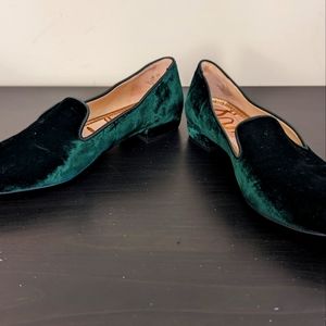 Sam Edelman Jordy Green Velvet Loafer
